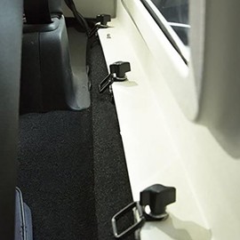 D Ring Anchor, Tie Down D-Rings for Cars, Kayak and Trailers, Trailers, Trucks, Mechanical Camping Boots, D Ring, Tapping Screws, Black, 8 Pieces