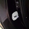 4PCS Door Lock Striker Cover Stainless Steel Strong Protection Replacement
