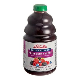 FixtureDisplays Dr. Smoothie 100% Crushed Four Berry Fruit Smoothie Mix 46 fl. oz. 103DR100FOUR