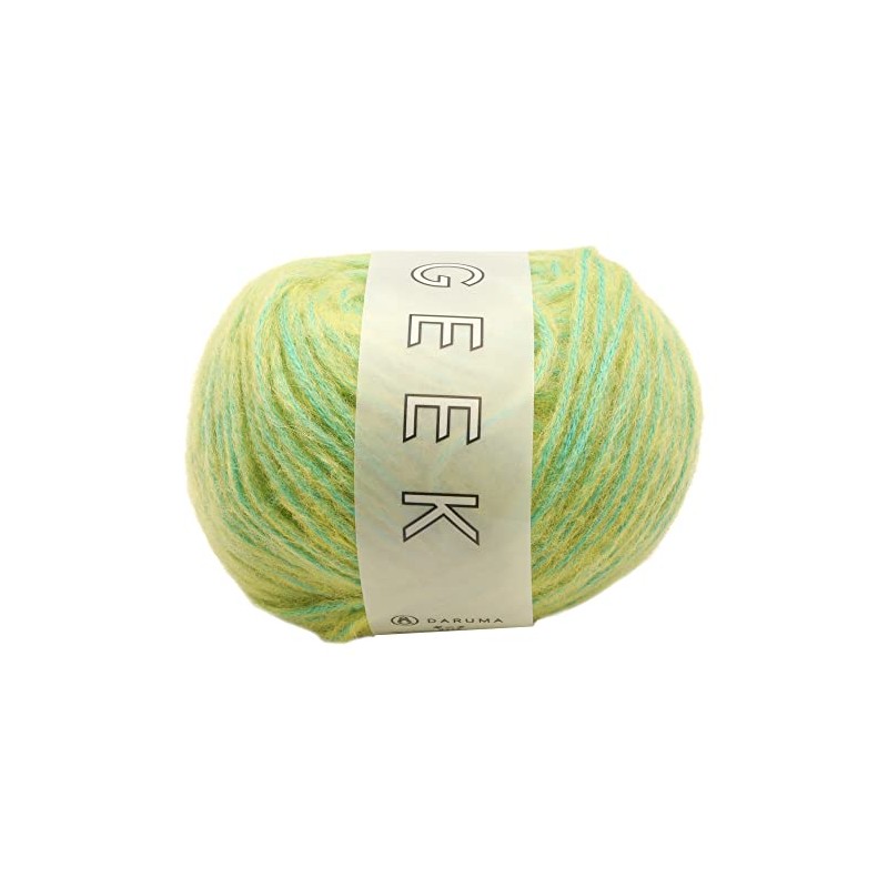 Yokota 01-5710 Wool Yarn, Medium Thick, Col.9, Lemon x Cobalt