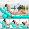Jasonwell Inflatable Pool Float Adult - Ultra-Comfort Soft Fabric Pool