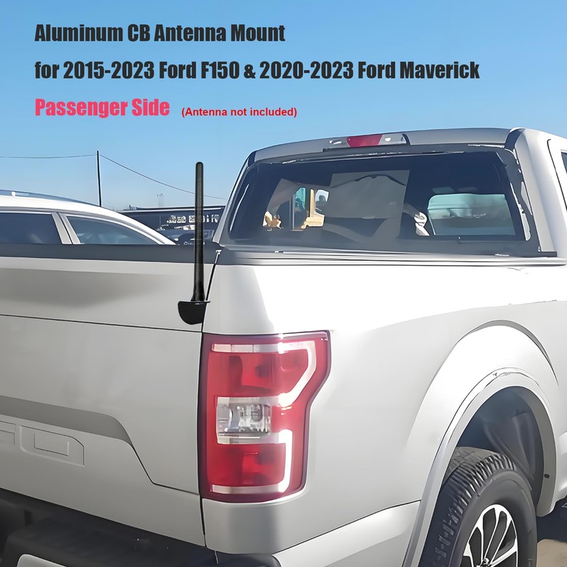 DarSeity F150 Tailgate CB Antenna Holder, Whip Flag Antenna Mounting