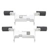 Water Pump Bracket Silver Aluminum Alloy Desktop Mounting Stand for