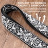 Nefelibata Banjo Strap, 2"Wide Full Grain Cowhide Guitar Strap Adjustable