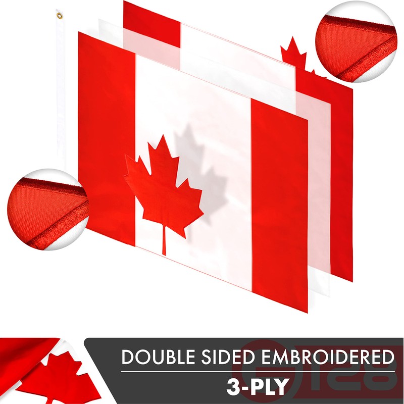 G128 Canada Canadian Flag | 5x8 Ft | Double ToughWeave