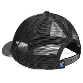 Performance Trucker Hats for Men by King & Fifth | Mens Baseball Hats with Low Profile & Mesh Fabric + Workout Hat (US, Alpha, Large, X-Large, Black Grey)