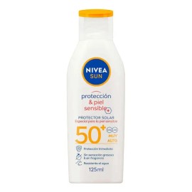 Protector Solar Piel Sensible Waterproof Fps50+ 125ml Nivea