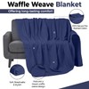 100% Cotton Blankets Throw Size for Bed - Waffle Weave