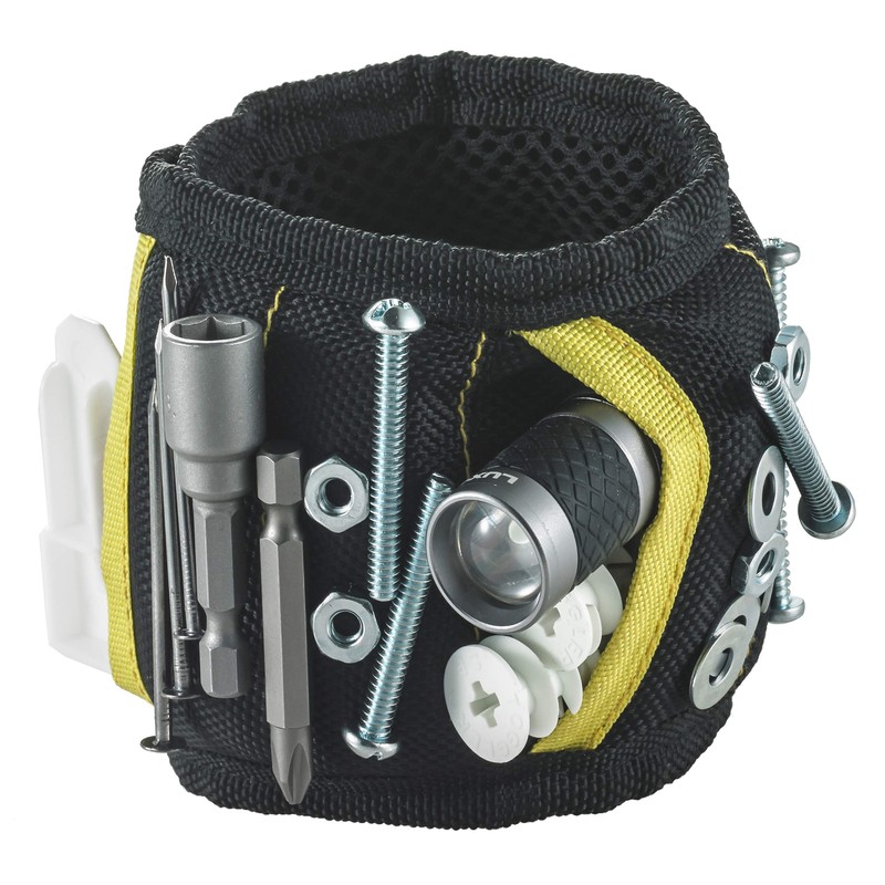 Professional Magnetic Wristband with Strong Magnets for Holding Screws, Nails,