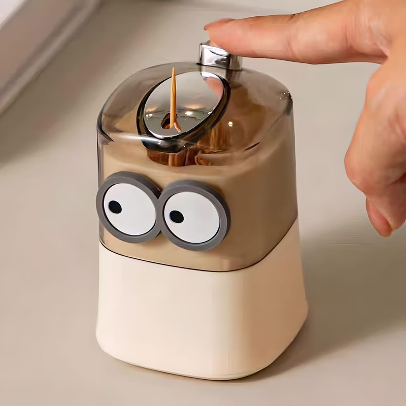 2Pcs Toothpick Holder,Automatic Toothpick Dispensers with 1000,Toothpick Box for Home