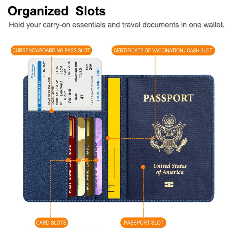 Fintie Passport Protective Cover - Premium Faux Leather Passport Holder