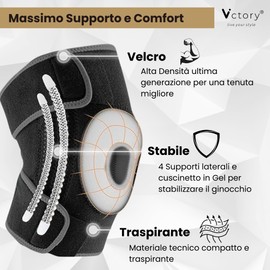 Orthopedic Knee Brace Adjustable Knee Brace with Side Stabilizers Sports Brace for Meniscus Ligaments Arthritis Unisex
