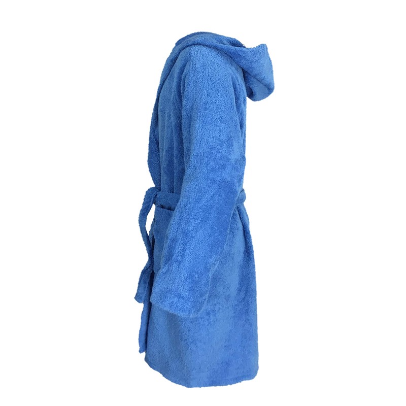 Hi-Tech© Childrens Boys Pure Cotton Terry Towelling Bathrobe Blue 10
