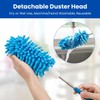 Homeshopa Microfiber Extendable Dusters, Reusable Dusting Brush with Telescoping Pole,