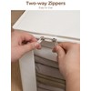 StorageWorks 3-Pack Bed Sheet Organizers and Storage, Foldable Bedsheet Holder
