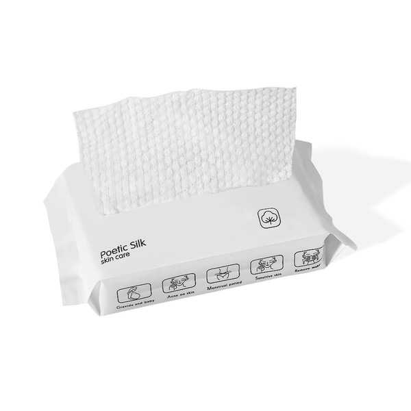 BOROLA Travel Size Disposable Face Towels, 20 Count Thickening Cotton