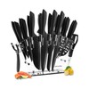 Dockorio Kitchen Knife Set with Block, 19 PCS High Carbon