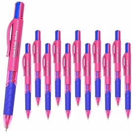 12 x PaperMate InkJoy Quatro Retractable Ballpoint Pens, Medium Point 0.7mm Nib, Assorted Fun Colours - [ASIA IMPORT]
