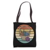 Retro Knitting Design Knitting Needles Wool Basket Tote Bag