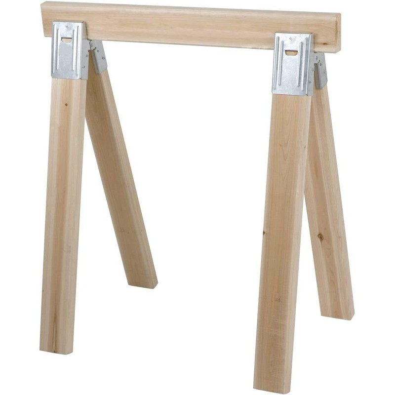 2-Piece Heavy Duty Sawhorse Brackets with 400Lb / 180Kg Capacity