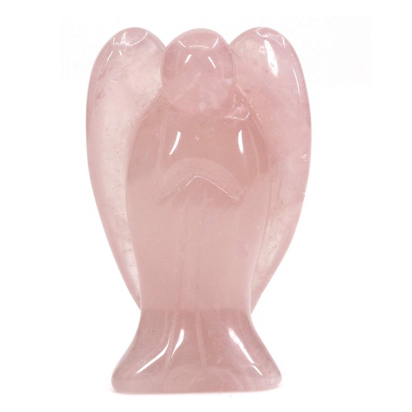 CHENYUE Natural Rose Crystal Gemstone Peace Angel Pocket Guardian Healing