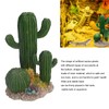 Simulation Resin Cactus Ornament Stable Aquarium Cactus Decoration with Succulents