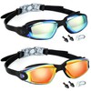 MUETKNYE Swim Goggles 2 Pack Swimming Goggles Anti Fog No