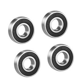 A ABSOPRO Deep Groove Ball Bearing 6002RS Single Sealed Bearings (Set of 4)