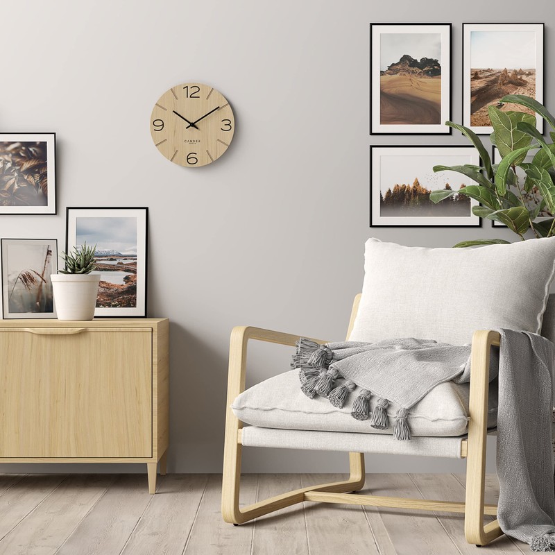 Cander Berlin MNU 2730 I Wall Clock Wood Silent 30