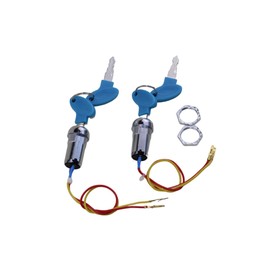 Trkimal 2 Sets 2 Wires Ignition Switch Key Starter Switch with 4 Keys ​On-Off for Electric Scooter ATV Moped Go Kart