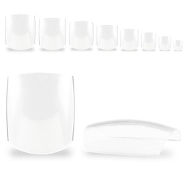 500 Full Size Toenails (Toenail Tips) Clear Transparent in Refill Bag