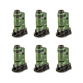 Carson MicroBrite 20x-40x LED Lighted Pocket Microscope for Learning, Education and Exploring - Set of 6 (MM-24MU)