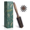 Round Brush for Blow Drying, LORSEX Boar Bristle Hair brush