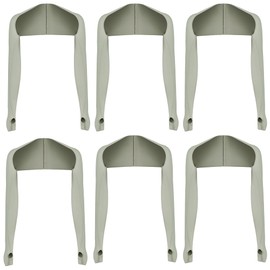 PODALOA 6 Pieces Cooling Shawl Arm Sleeves For Women Men Golf Arm Wrap Sun Protection Covers (Gray)