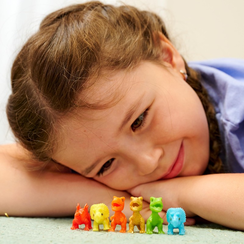 Glibbi Dino Surprise Bath Bombs Pack of 6 with Random