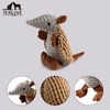 Hollypet Plush Dog Squeaky Toy Stuffed Armadillo Animal Pet Puppy