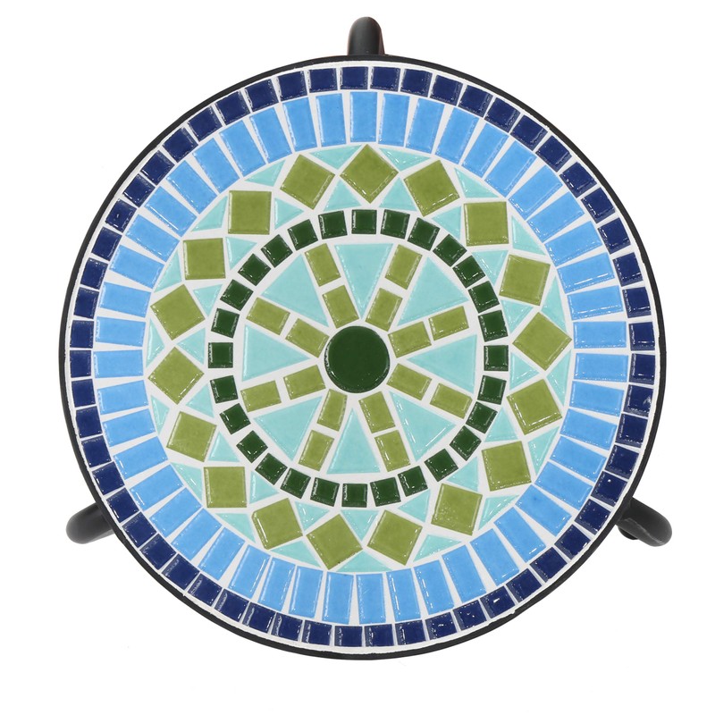 Christopher Knight Home Iris Outdoor Ceramic Tile Side Table with