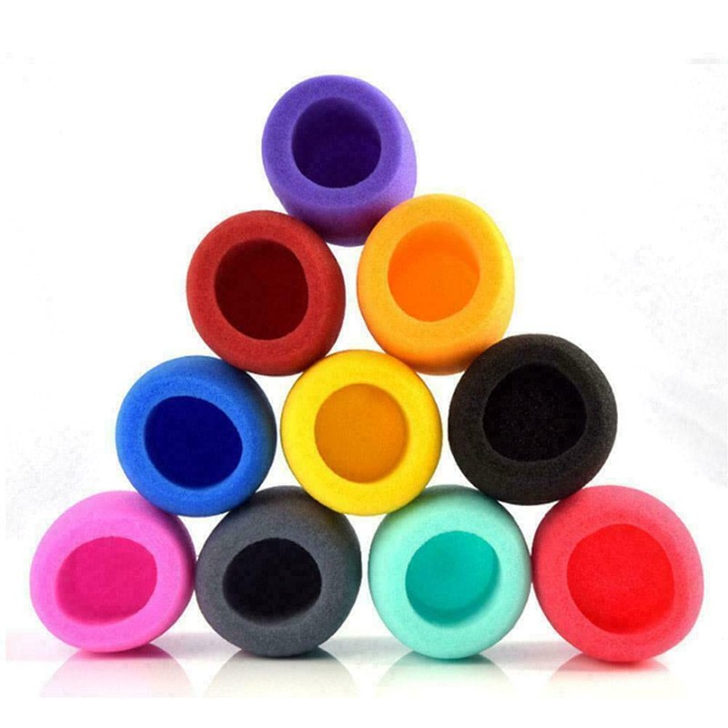 BuxiuGK Pack of 20 Microphone Windbreaks, Colour Thickened Microphone Cover,