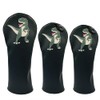 Dinosaur PU Leather Golf Club Covers Driver Headcovers Fairway Woods