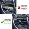 JDMCAR Bigger Slots Center Console Organizer Compatible with Toyota RAV4