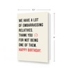 ICOOLYI Humor Birthday Card & Gifts for Family,Funny Birthday Card