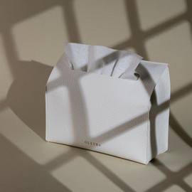 OLETHA Hand Towels Box Cover Aesthetic Holder Compatible with Kleenex Disposable Hand Towels - Bottom Covered & 3-Way Mounting Design - White