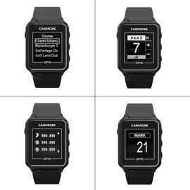 Canmore TW-353 GPS Golf Watch - Set with Power Supply (Black/Orange)