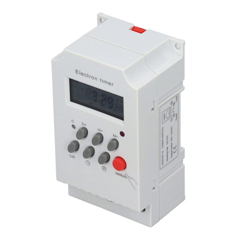 Electronic Timer Switch DIN Rail LCD Microcomputer Electron Intelligent Controller