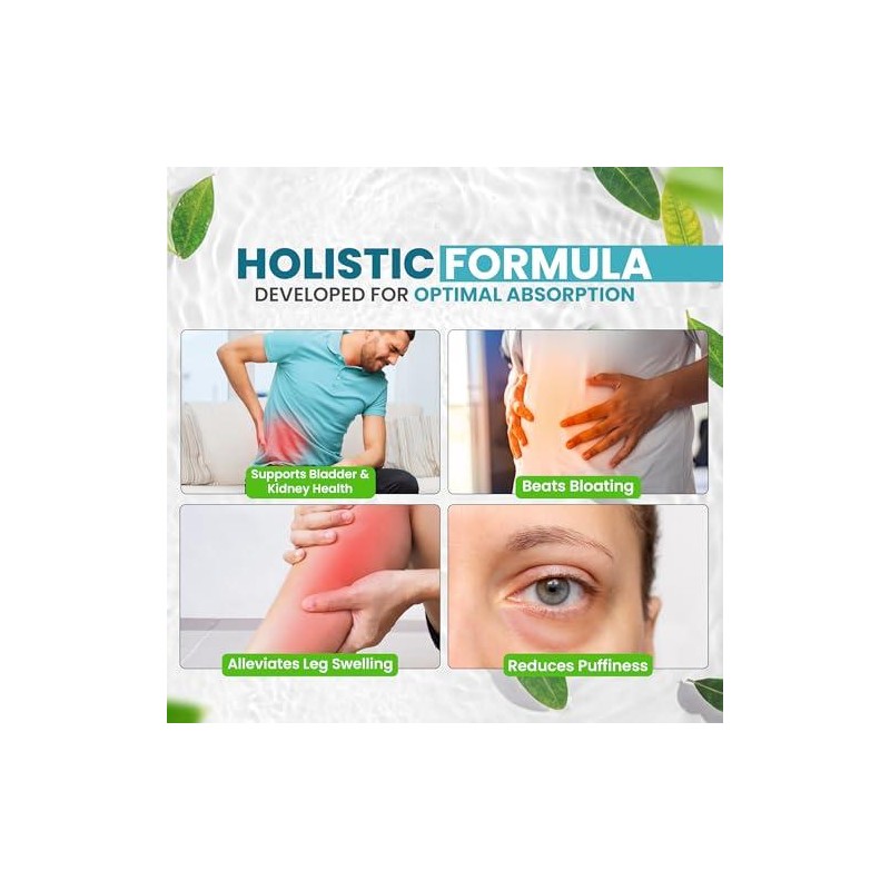 Water Flush - Diuretic Debloating Water Pills - 60 Capsules