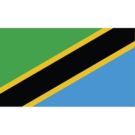 JMM Industries Tanzania Flag Vinyl Decal Sticker Jamhuri ya Muungano wa Tanzania Car Window Bumper 2-Pack 5-Inches by 3-Inches Premium Quality UV-Resistant Laminate PDS548