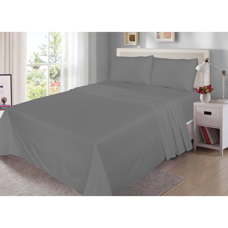 DRAPES & DECOR 100% Egyptian Cotton Housewife Pillowcases 2 Pack,