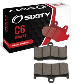Sixity C6 Front Ceramic Brake Pads compatible with Victory Vegas 8-Ball 2011-2015 Complete Set