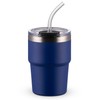 16 oz Stainless Steel Insulated Tumbler with Straw and Lid,