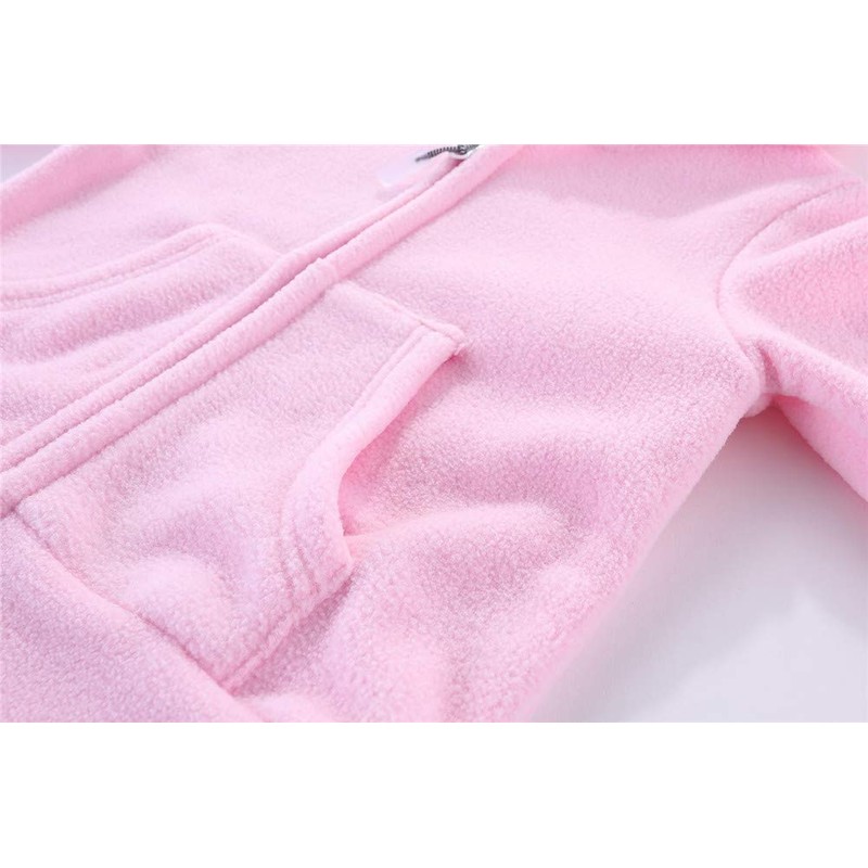 Mud Kingdom Toddler Girls Unicorn Fleece Hoodies Full Zipper White